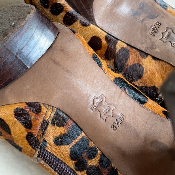 Tory Burch | Leopard Print Pony Hair Platform Ankle Booties | 8.5 - Picture 15 of 16